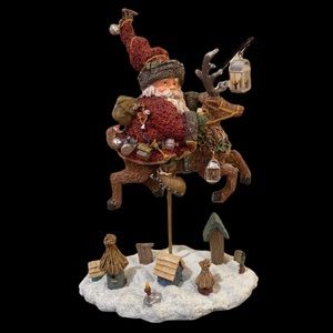 Santa’s Glow - Santa on Reindeer with Lanterns